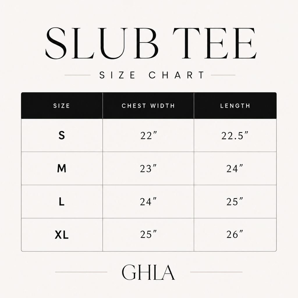 100% Cotton Slub Tee